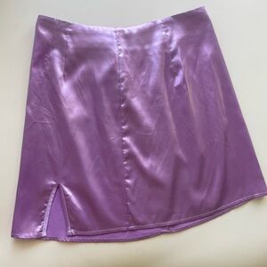 Purple Satin Mini Skirt perfect condition